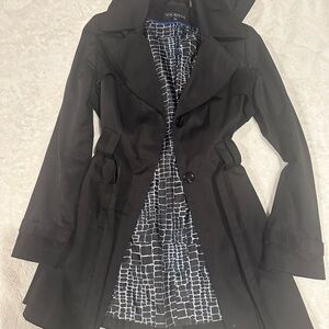 Via Spiga Women's Black Trench Coat
